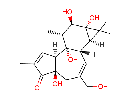 5H-Cyclopropa[3,4]benz[1,2-e]azulen-5-one,1,1a,1b,4,4a,7a,7b,8,9,9a-decahydro-4a,7b,9,9a-tetrahydroxy-3-(hydroxymethyl)-1,1,6,8-tetramethyl-,(1aR,1bS,4aR,7aS,7bS,8R,9R,9aS)-