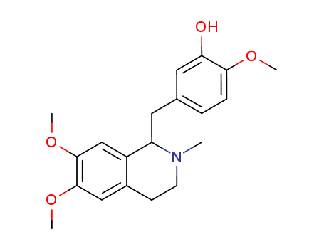 Phenol,2-methoxy-5-[(1,2,3,4-tetrahydro-6,7-dimethoxy-2-methyl-1-isoquinolinyl)methyl]-