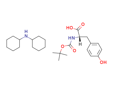 N-cyclohexylcyclohexanamine; (2S)-3-(4-hydroxyphenyl)-2-(tert-butoxycarbonylamino)propanoic acid