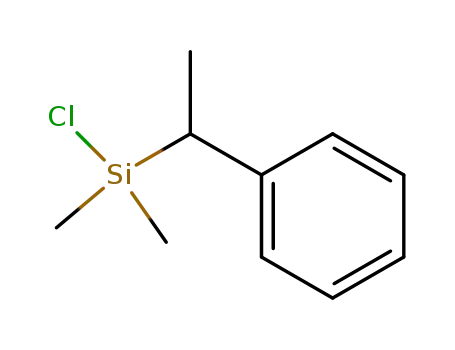 Molecular Structure of 65118-86-7 (Silane, chlorodimethyl(1-phenylethyl)-)