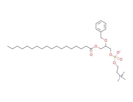 Molecular Structure of 18678-96-1 (rac.-1-Stearoyl-glycerin-benzylether-<sup>(2)</sup>-phosphorsaeure-<sup>(3)</sup>-monocholinester)