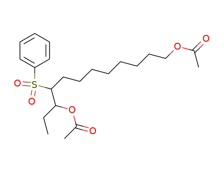 Benzenesulfonyl-9 dodecane diol-1,10 diacetate