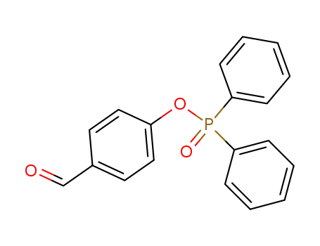 Molecular Structure of 66667-06-9 (Phosphinic acid, diphenyl-, 4-formylphenyl ester)
