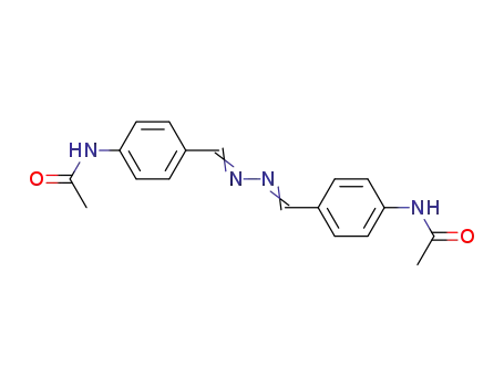 Molecular Structure of 17745-84-5 (N,N'-[azinobis(methylidyne-4,1-phenylene)]bis(acetamide))