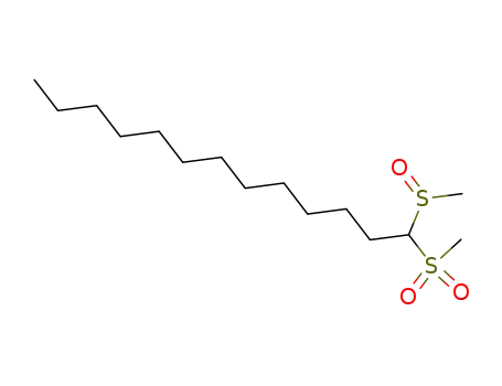 1-Methanesulfinyl-1-methanesulfonyl-tridecane