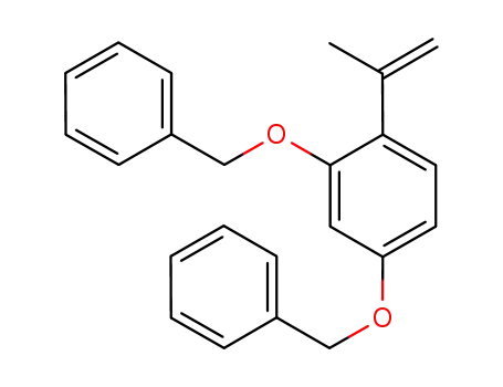 Molecular Structure of 747414-16-0 (Benzene, 1-(1-Methylethenyl)-2,4-bis(phenylMethoxy)-)