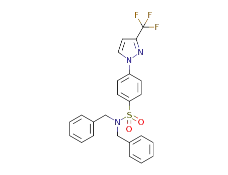 N,N-dibenzyl-4-[3-(trifluoromethyl)-1H-pyrazol-1-yl]benzenesulfonamide
