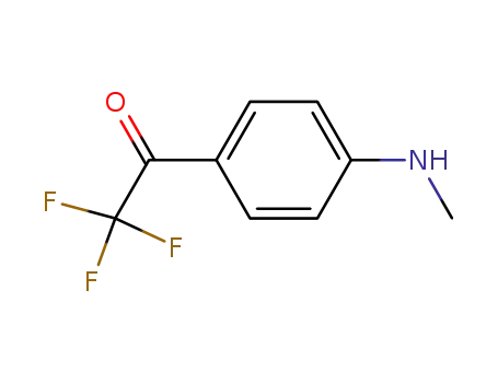 Molecular Structure of 75822-12-7 (Ethanone, 2,2,2-trifluoro-1-[4-(methylamino)phenyl]- (9CI))