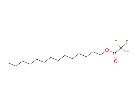 Molecular Structure of 6222-02-2 (Acetic acid, trifluoro-, tetradecyl ester)