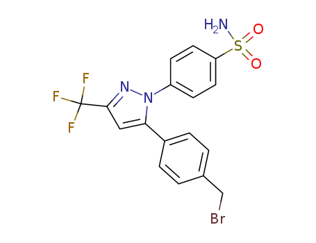 4-(5-(4-(bromomethyl)phenyl)-3-(trifluoromethyl)-1H-pyrazol-1 -yl)benzenesulfonamide