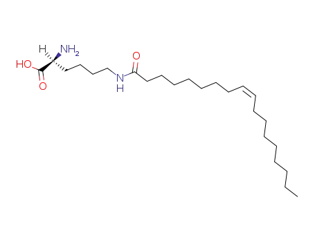Molecular Structure of 23499-75-4 (N6-oleoyl-L-lysine)