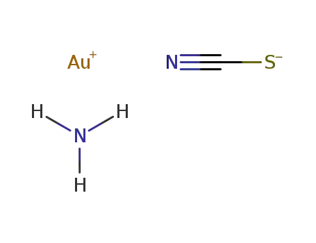 Molecular Structure of 119521-32-3 (Gold(I)-amminrhodanid)