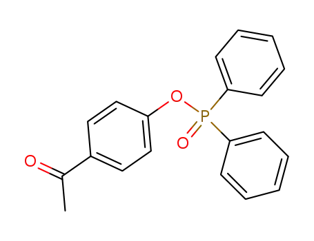 Molecular Structure of 21713-56-4 (Phosphinic acid, diphenyl-, 4-acetylphenyl ester)