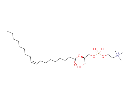 Molecular Structure of 22248-65-3 (2-Oleoyl-sn-glycero-3-phosphocholine)