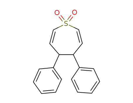Molecular Structure of 95495-90-2 (Thiepin, 4,5-dihydro-4,5-diphenyl-, 1,1-dioxide)