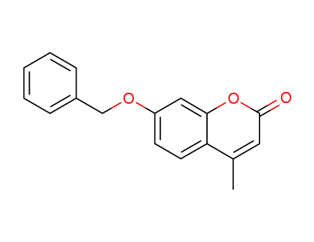 Molecular Structure of 24416-78-2 (2H-1-Benzopyran-2-one, 4-methyl-7-(phenylmethoxy)-)