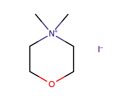 Molecular Structure of 2412-10-4 (4,4-dimethylmorpholin-4-ium iodide)