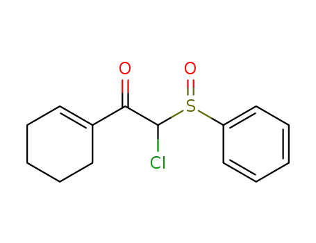 (E)-2-chloro-1-(1-cyclohexenyl)-2-(phenylsulfinyl)ethanone