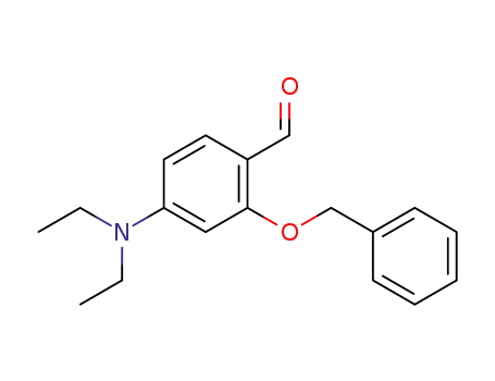 Molecular Structure of 93109-27-4 (2-Benzyloxy-4-diethylaminobenzaldehyde)