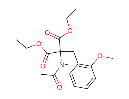 Propanedioic acid, (acetylamino)[(2-methoxyphenyl)methyl]-, diethyl ester