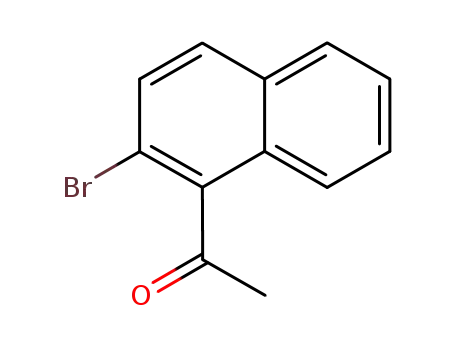 Molecular Structure of 108059-68-3 (1-(2-bromonaphthalene-1-yl)-1-ethanone)