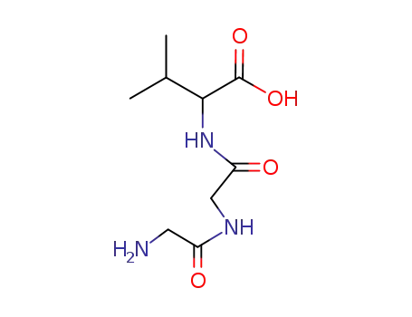 Molecular Structure of 17343-00-9 (N-(N-glycylglycyl)-DL-valine)