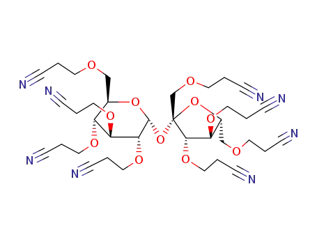 Molecular Structure of 18304-13-7 (CYANOETHYL SUCROSE)