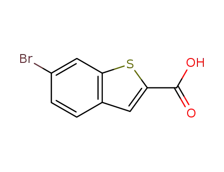 Molecular Structure of 19075-58-2 (6-BROMO-BENZO[B]THIOPHENE-2-CARBOXYLIC ACID)