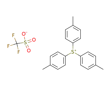 Molecular Structure of 127820-38-6 (TRI-P-TOLYLSULFONIUM TRIFLATE)