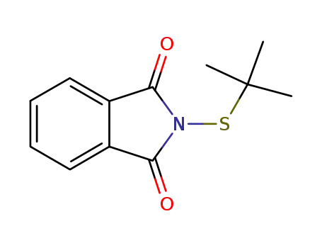 Molecular Structure of 17796-75-7 (2-(tert-butylthio)isoindoline-1,3-dione)
