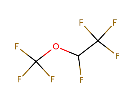 Molecular Structure of 2356-62-9 (1,2,2,2-TETRAFLUOROETHYL TRIFLUOROMETHYL ETHER)