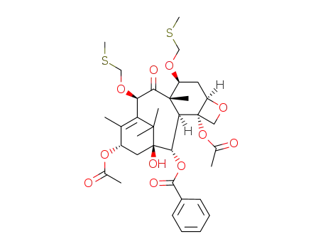 Molecular Structure of 1402820-66-9 (13-acetyl-7,10-methylthiomethyl-10-DAB)
