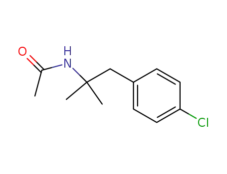 Molecular Structure of 17743-62-3 (N-[2-(4-chlorophenyl)-1,1-dimethylethyl]acetamide)