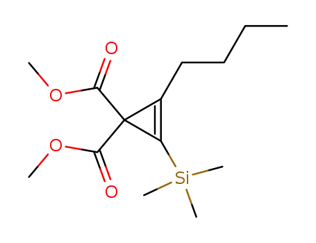 2-Cyclopropene-1,1-dicarboxylic acid, 2-butyl-3-(trimethylsilyl)-,
dimethyl ester