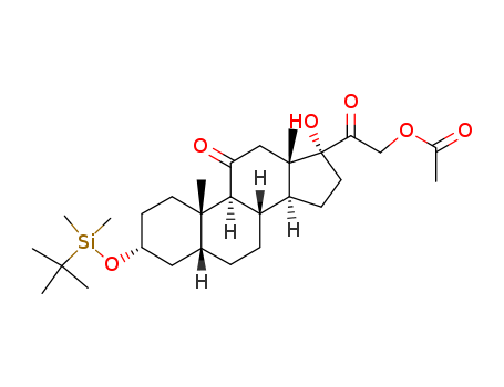 3a-O-tert-Butyldimethylsilyl 21-Acetyloxy Tetrahydro Cortisone