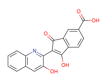 1H-Indene-6-carboxylicacid, 3-hydroxy-2-(3-hydroxy-2-quinolinyl)-1-oxo-