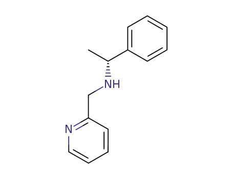 Molecular Structure of 157160-17-3 ((R)-(1-PHENYL-ETHYL)-PYRIDIN-2-YLMETHYL-AMINE)