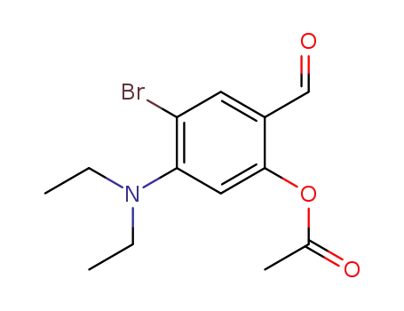 2-acetoxy-5-bromo-4-(diethylamino)benzaldehyde