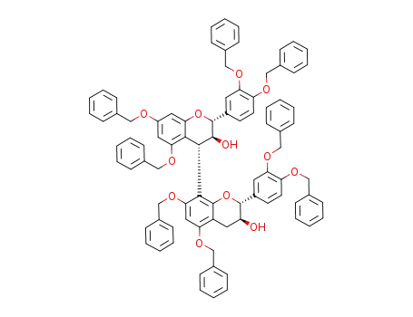 Molecular Structure of 137550-06-2 (5,7,3',4'-tetra-O-benzyl-4α-(5,7,3',4'-tetra-O-benzylcatechin)catechin)