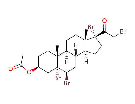 5,6,17,21-tetrabromo-20-oxopregnan-3-yl acetate