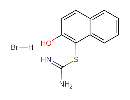 Molecular Structure of 14665-41-9 (S-(2-hydroxy-1-naphthyl)isothiouronium bromide)