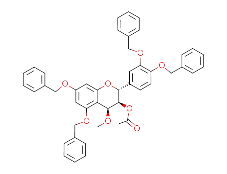 (2R,3S,4S)-5,7,3',4'-tetrabenzyloxy-3-acetoxy-4-methoxyflavan