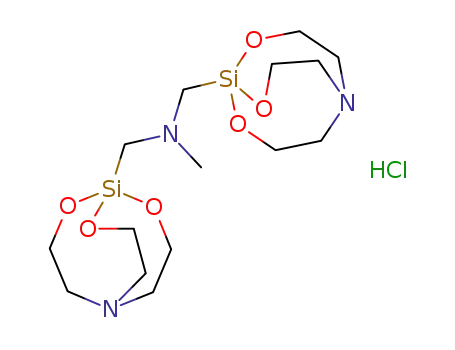 N-methyl-N,N-bis(silatranylmethyl)amine hydrochloride