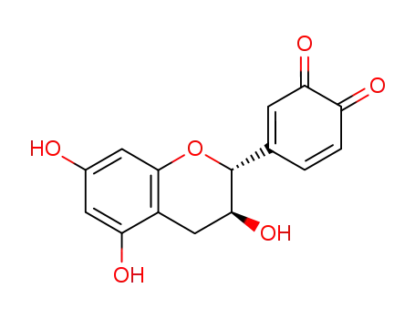 4-(3,4-dihydro-3α,5,7-trihydroxy-2H-1-benzopyran-2α-yl)-1,2-benzoquinone