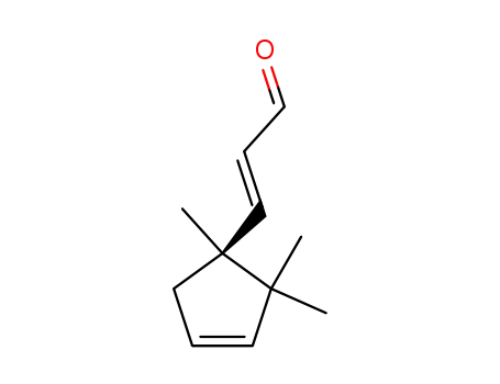 Molecular Structure of 252264-86-1 (3-[(1R)-1,2,2-trimethylcyclopent-3-enyl]prop-2-enal)