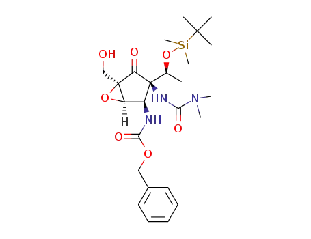 benzyl ((1R,2R,3R,5R)-3-((S)-1-((tert-butyldimethylsilyl)oxy)ethyl)-3-(3,3-dimethylureido)-5-(hydroxymethyl)-4-oxo-6-oxabicyclo[3.1.0]hexan-2-yl)carbamate