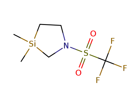 3,3-dimethyl-1-(trifluoromethylsulfonyl)-1,3-azasilolidine