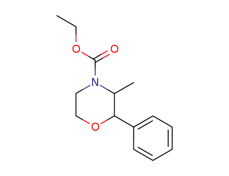 Molecular Structure of 127634-96-2 (3-Methyl-2-phenyl-morpholine-4-carboxylic acid ethyl ester)