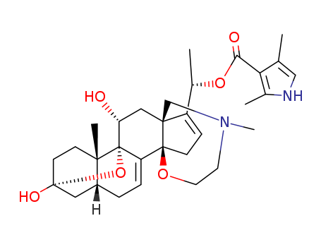 Batrachotoxin;(1S)-1-[(5aR,7aR,9R,11aS,11bS,12R,13aR)-1,2,3,4,7a,8,9,10,11,11a,12,13-Dodecahydro-9,12-dihydroxy-2-11a-diMethyl-7H-9,11b-epoxy-13a,5a-propenophenanthro[2,1-f][1,4]oxazepin-14-yl]ethyl2,