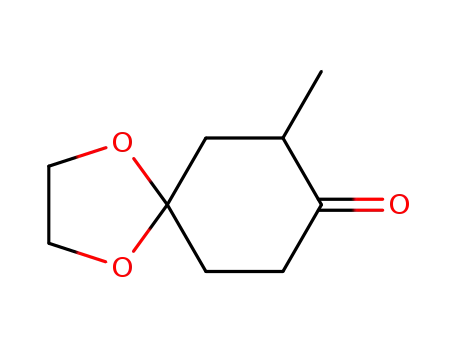 Molecular Structure of 702-69-2 (7-METHYL-1,4-DIOXA-SPIRO[4.5]DECAN-8-ONE)